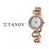 [TANDY] Women's Metal Band Watch T-4016 – Japan Movement, Water Resistant, Mineral Glass for Elegant and Durable Timekeeping